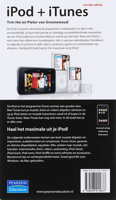 Achterkant van iPod + iTunes