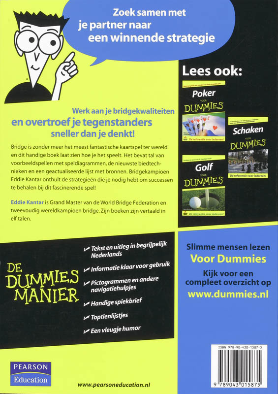 Achterkant van Bridge voor Dummies