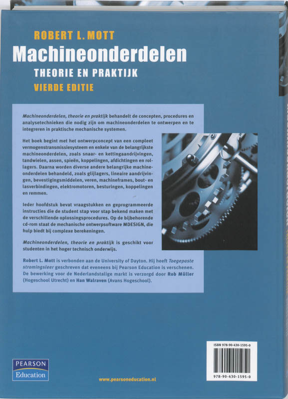 Achterkant van Machineonderdelen, theorie en praktijk, 4e editie