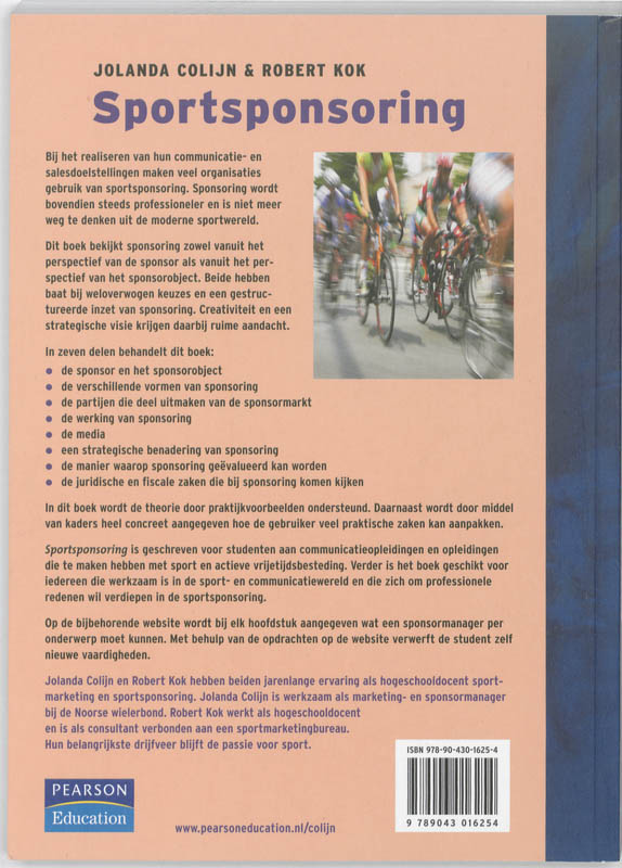 Achterkant van Sportsponsoring