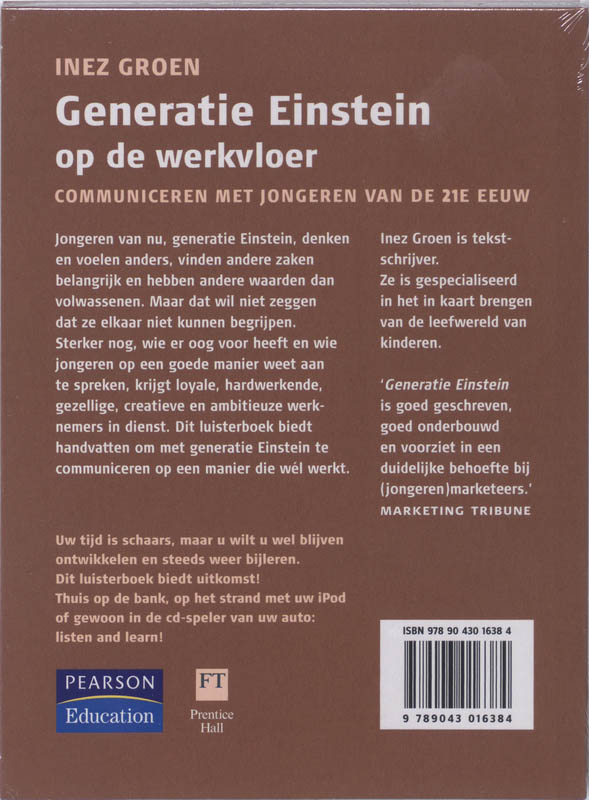 Achterkant van Generatie Einstein op de werkvloer