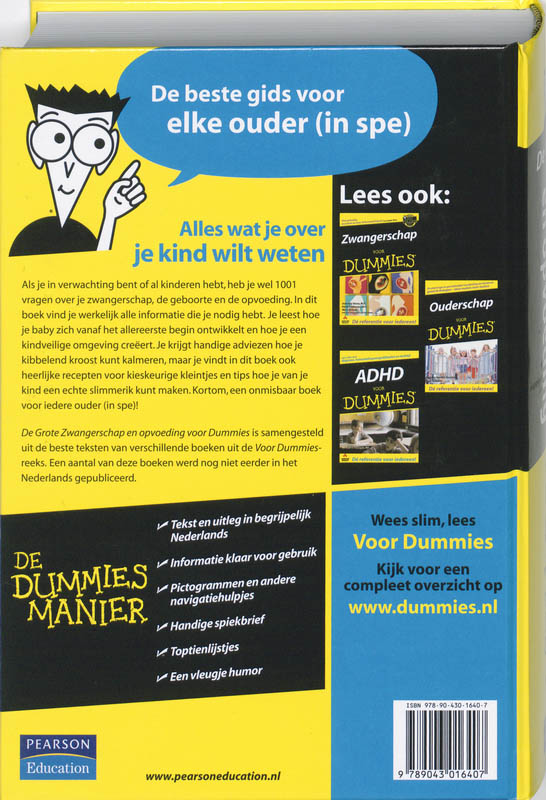 Achterkant van De Grote Zwangerschap en opvoeding voor Dummies