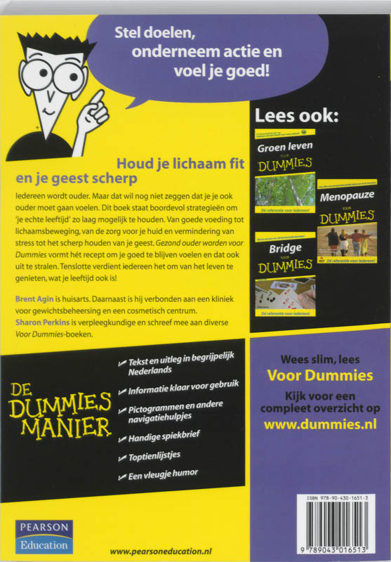 Achterkant van Gezond ouder worden voor Dummies