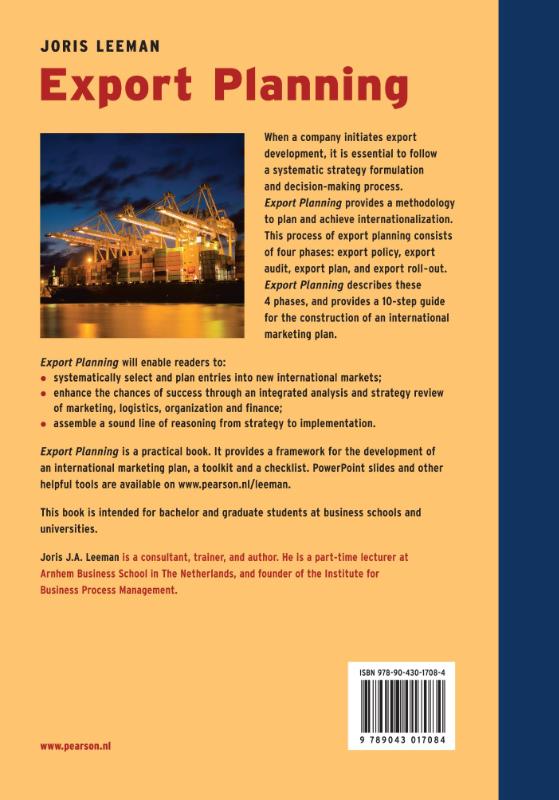 Achterkant van Export Planning