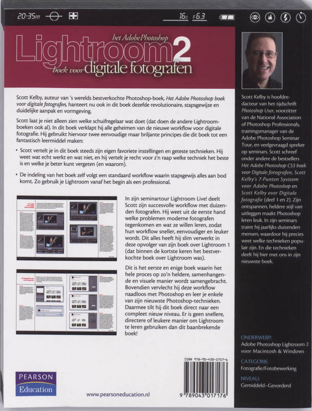 Achterkant van Het Lightroom 2 boek voor digitale fotografen