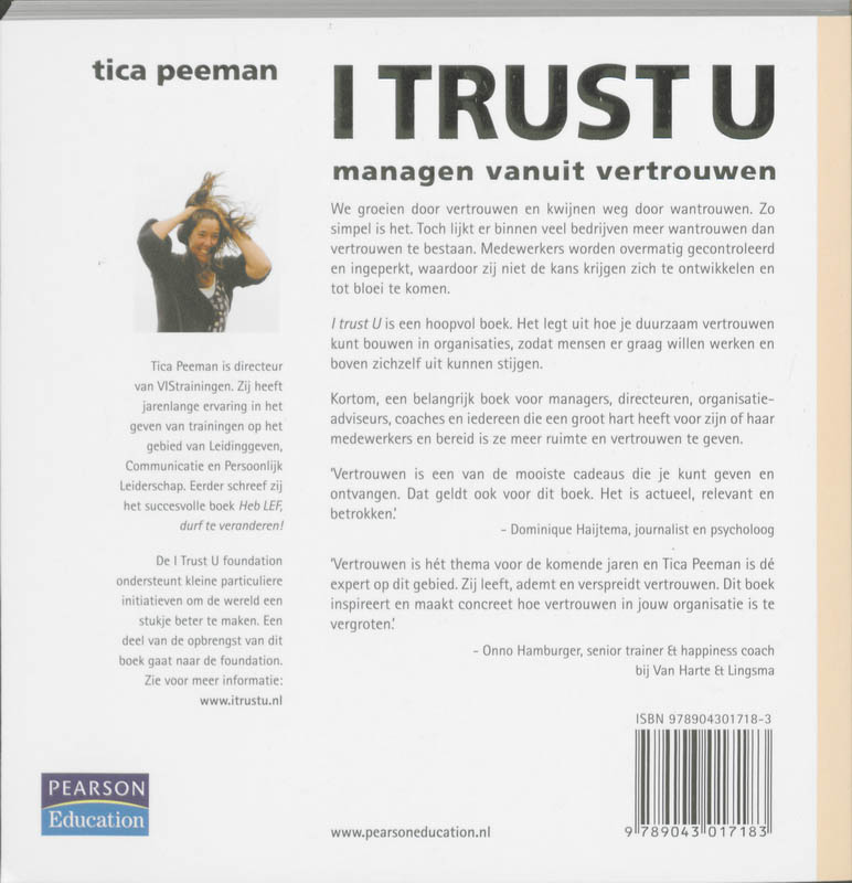 Achterkant van I Trust U