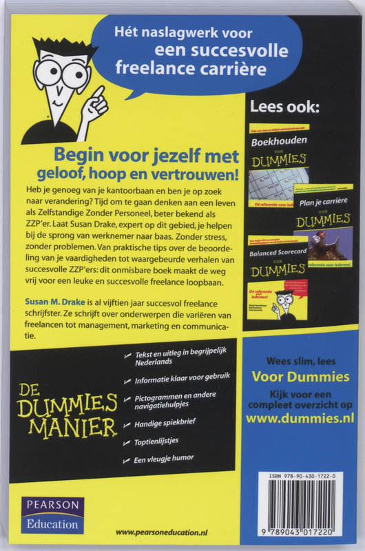 Achterkant van Freelancen voor dummies