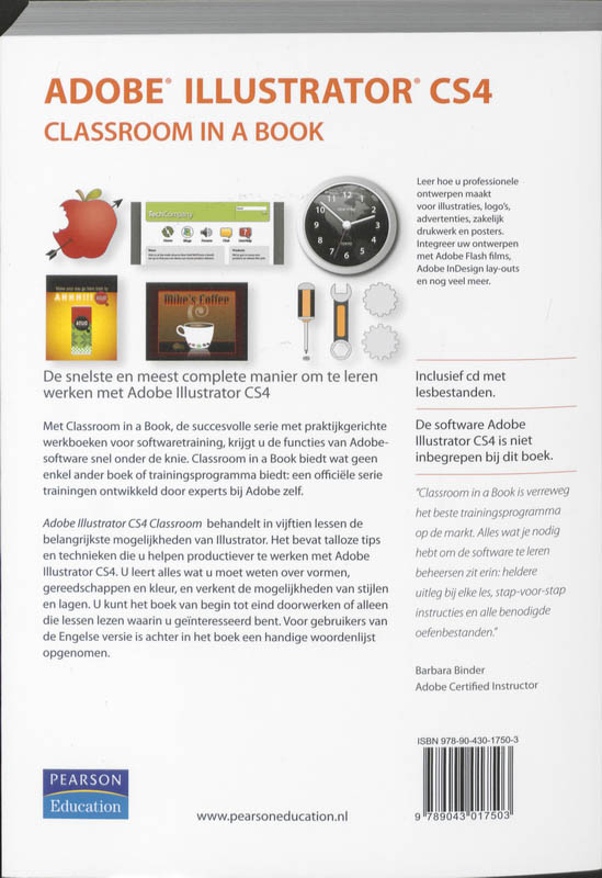 Achterkant van Adobe Illustrator CS4