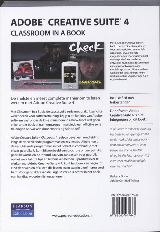 Achterkant van Adobe Creative Suite 4 Classroom in a Book