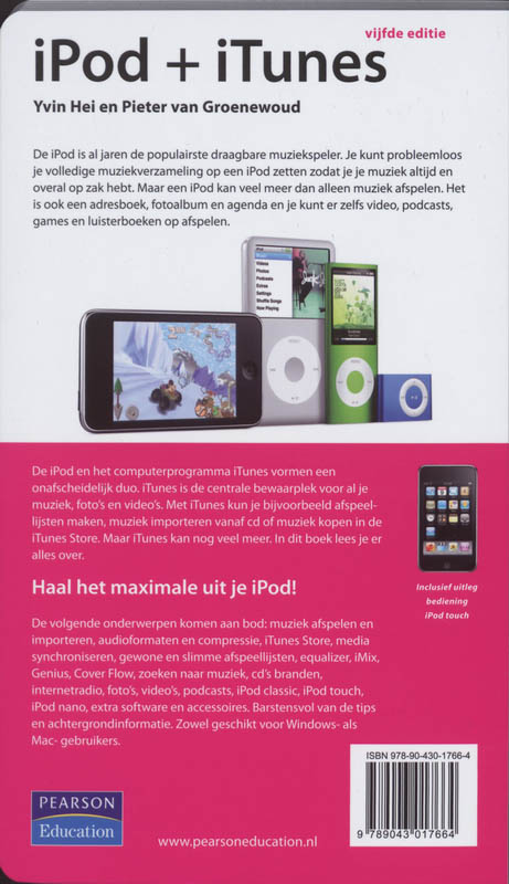 Achterkant van iPod + iTunes