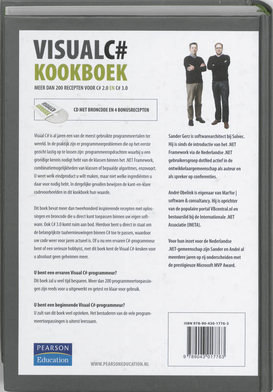 Achterkant van Visual C# Kookboek