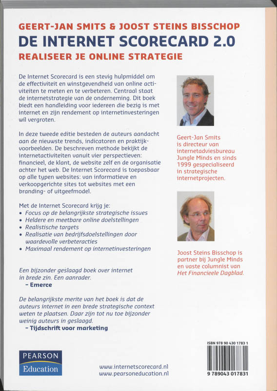 Achterkant van De Internet Scorecard 2.0