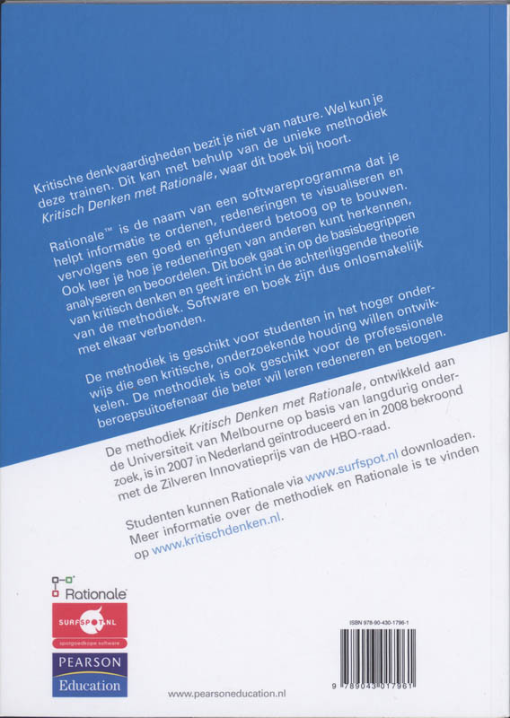 Achterkant van Kritisch denken