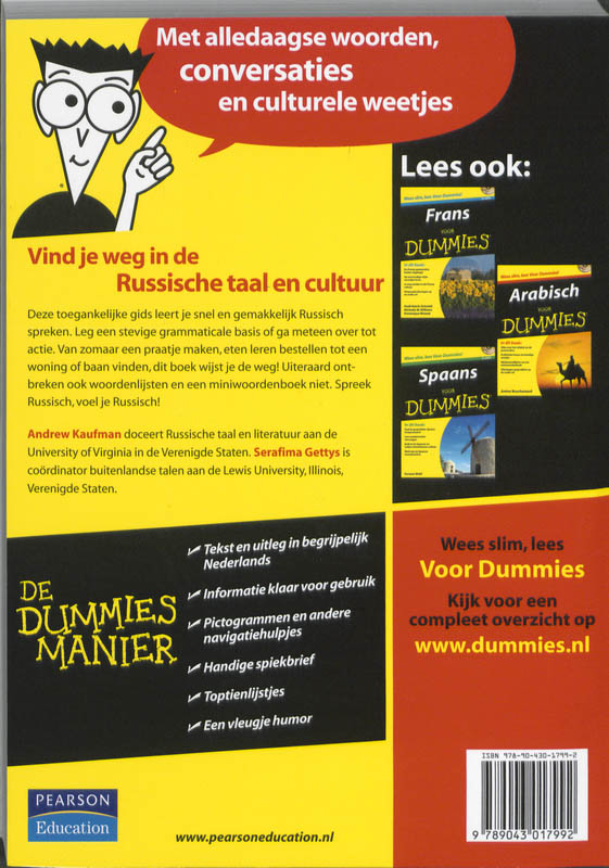 Achterkant van Russisch voor Dummies