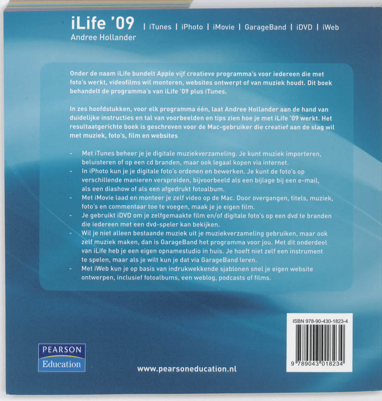 Achterkant van iLife '09