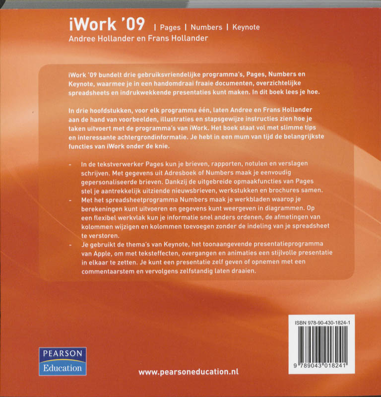 Achterkant van iWork '09