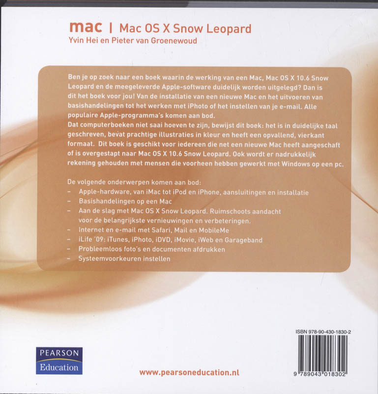 Achterkant van Mac - Mac OS X Snow Leopard