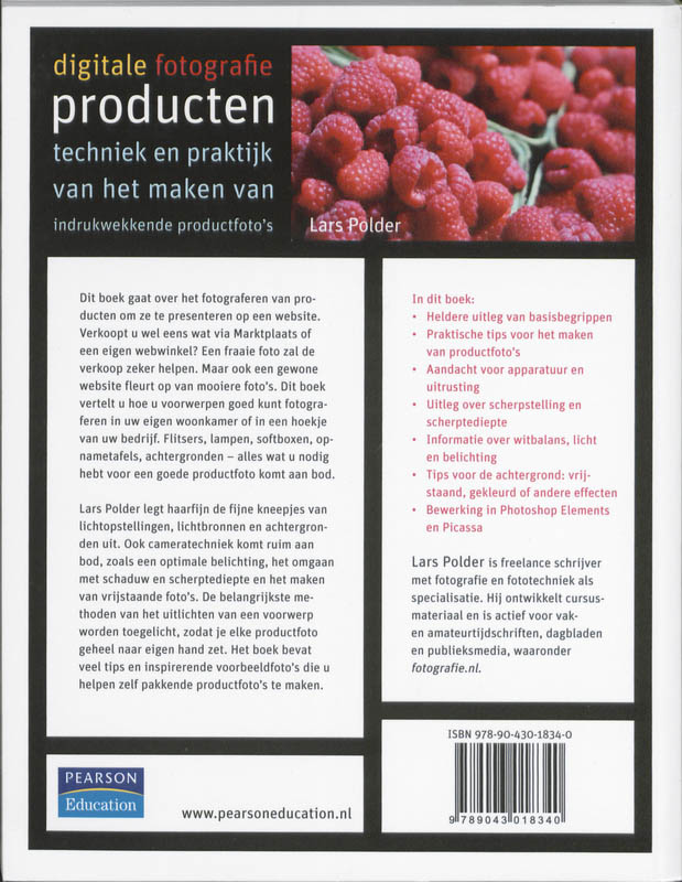 Achterkant van Producten