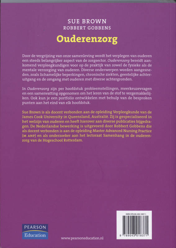 Achterkant van Ouderenzorg