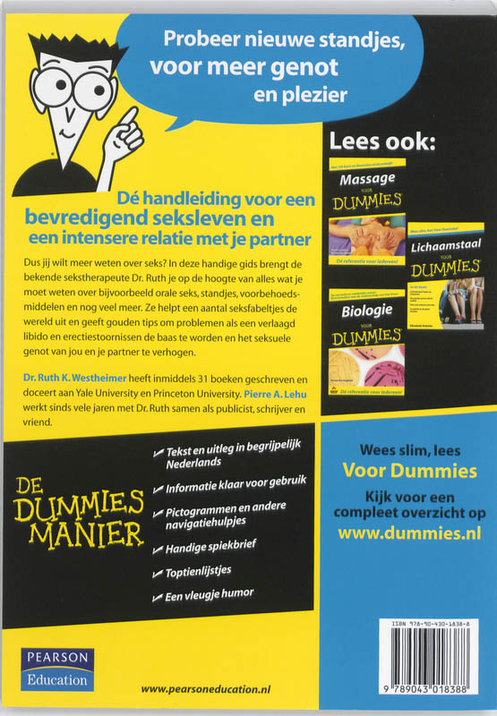 Achterkant van Seks voor Dummies