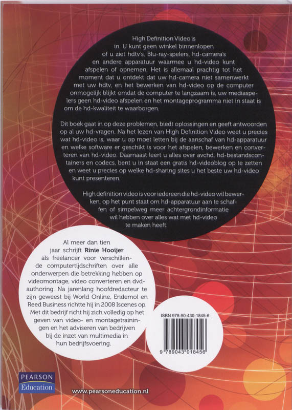 Achterkant van HD - High Definition Video