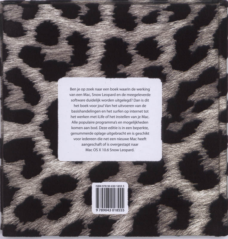 Achterkant van limited ed