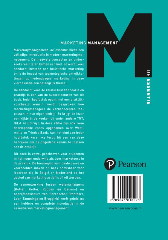 Achterkant van Marketingmanagement