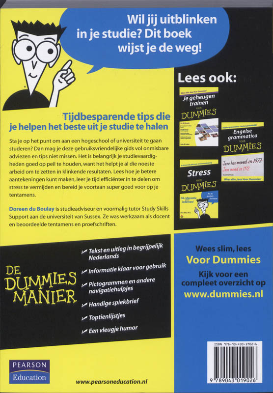 Achterkant van Succesvol studeren voor Dummies