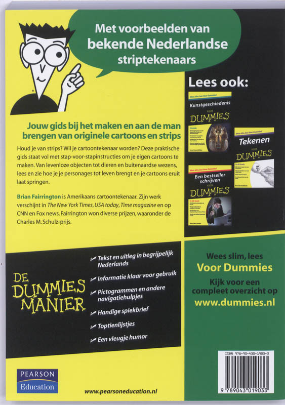Achterkant van Cartoons en strips tekenen voor Dummies