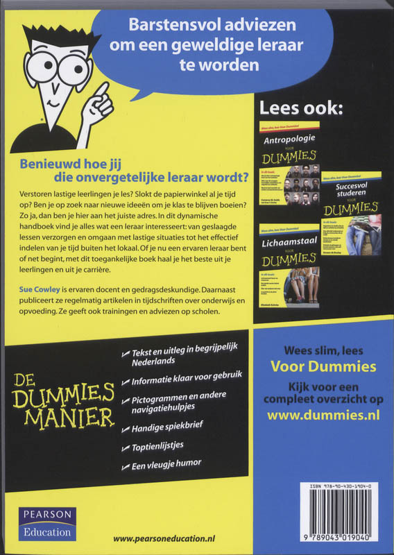 Achterkant van Lesgeven voor Dummies