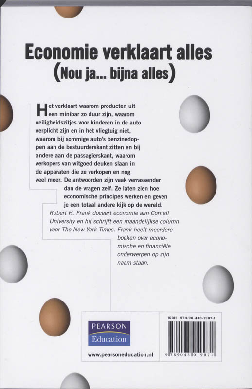 Achterkant van Economie verklaart alles