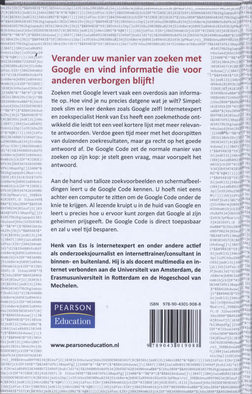 Achterkant van De Google Code