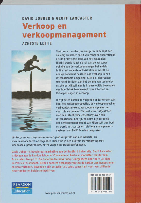 Achterkant van Verkoop en verkoopmanagement