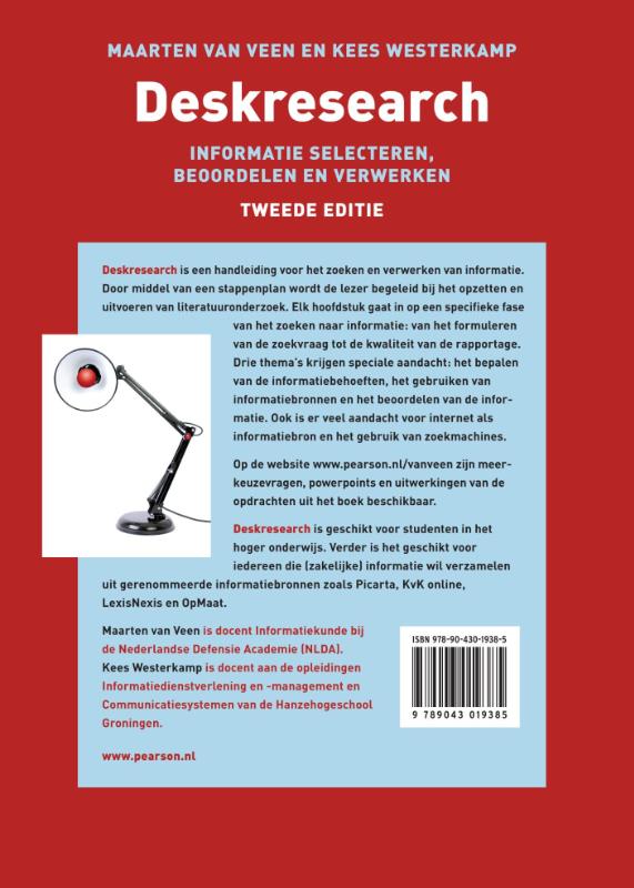 Achterkant van Deskresearch