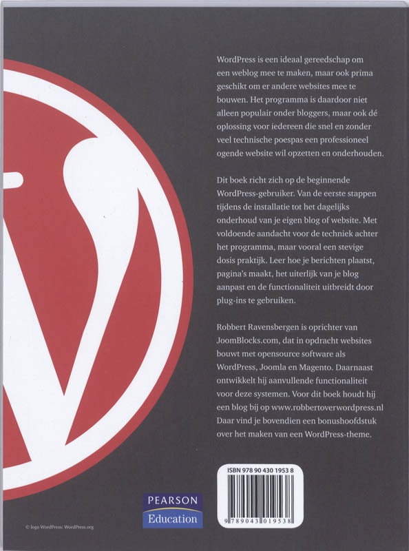 Achterkant van Kickstart WordPress