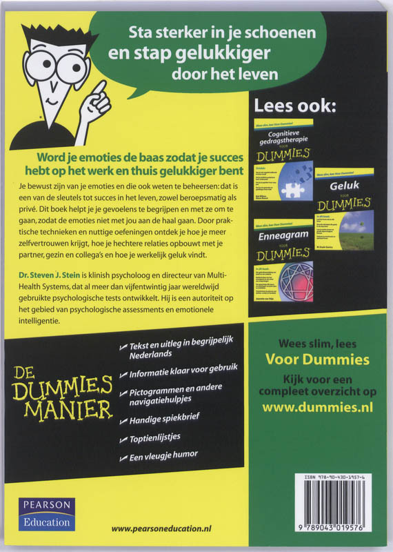 Achterkant van Emotionele intelligentie voor Dummies