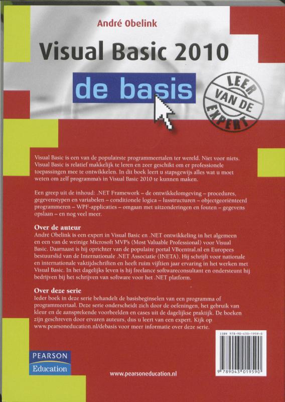 Achterkant van Visual Basic 2010