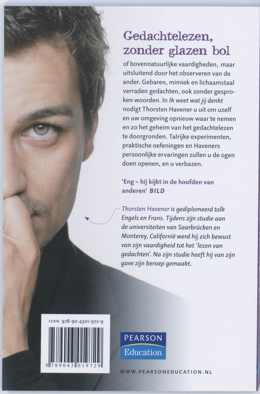 Achterkant van Ik weet wat jij denkt