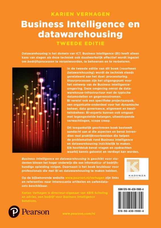 Achterkant van Business Intellingence en datawarehousing
