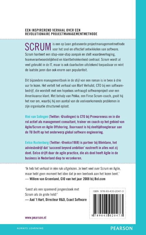 Achterkant van De kracht van Scrum
