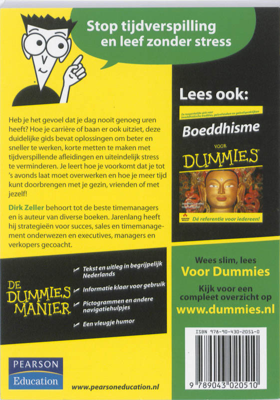 Achterkant van De kleine Timemangement voor Dummies