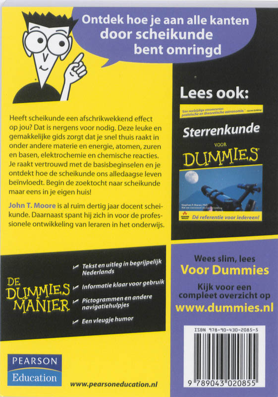 Achterkant van De kleine scheikunde voor Dummies