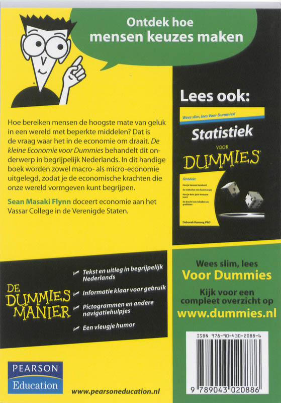 Achterkant van De kleine economie voor Dummies