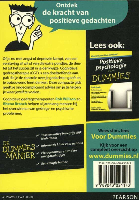 Achterkant van De kleine cognitieve gedragstherapie voor Dummies