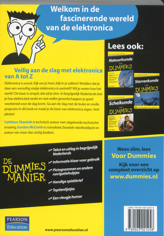 Achterkant van Electronica voor Dummies