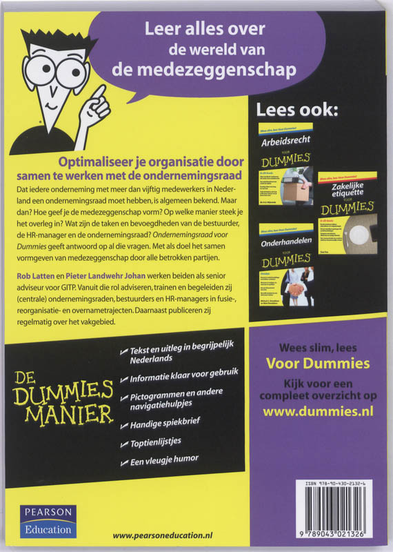 Achterkant van Ondernemingsraad voor Dummies