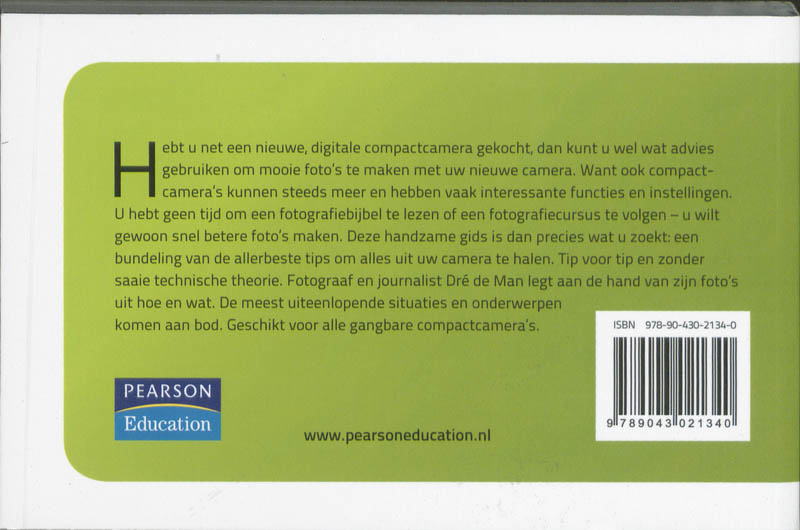 Achterkant van Tips voor het fotograferen met een compactcamera