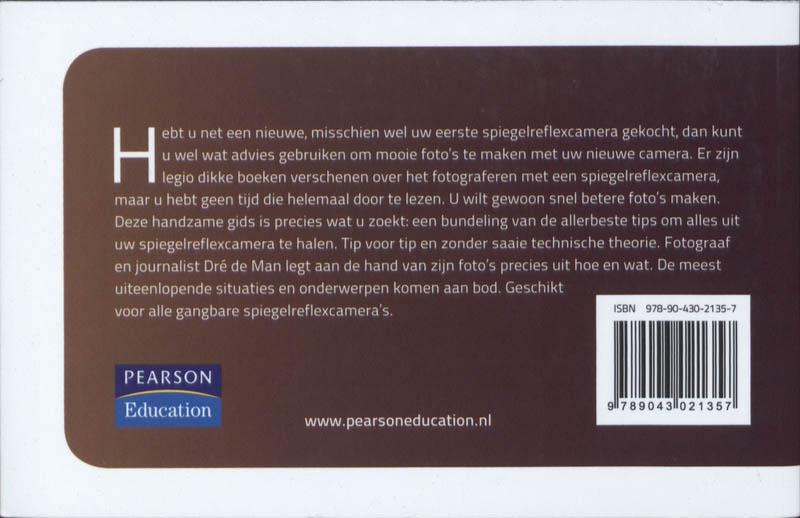 Achterkant van Tips voor het fotograferen met een spiegelreflexcamera