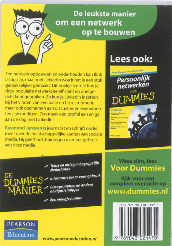 Achterkant van De kleine LinkedIn voor Dummies