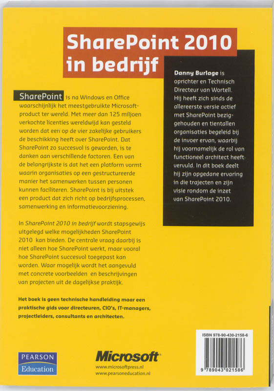 Achterkant van SharePoint 2010 in bedrijf